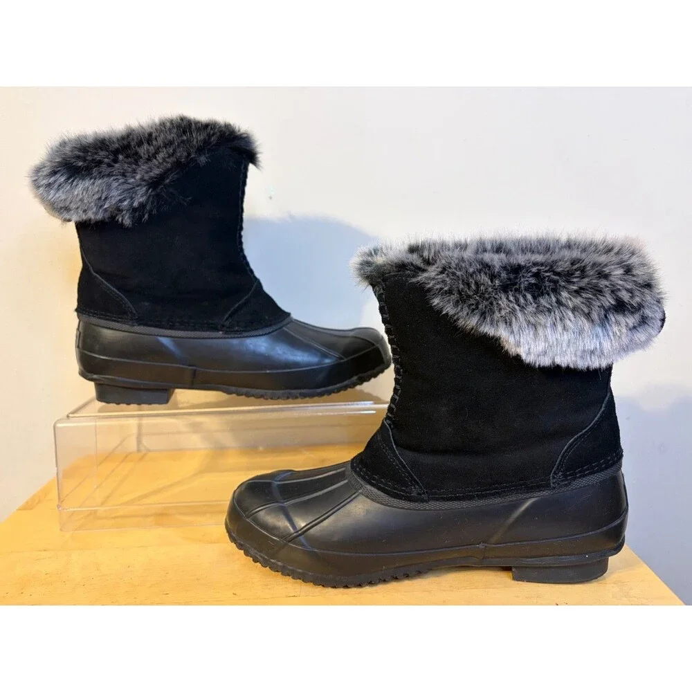 BEARPAW DEBORAH Women's Rain Waterproof Duck Boots Size 7